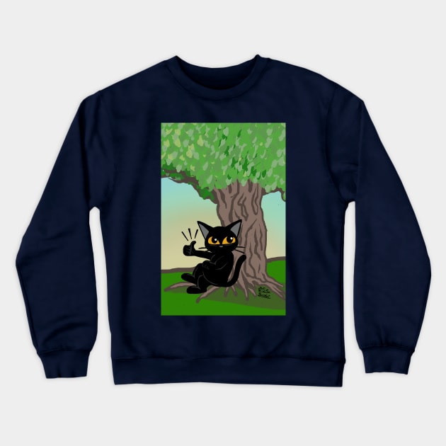 Shade of tree Crewneck Sweatshirt by BATKEI